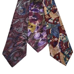 Windridge by Mervyns Polyester Mens Ties Lot of 3